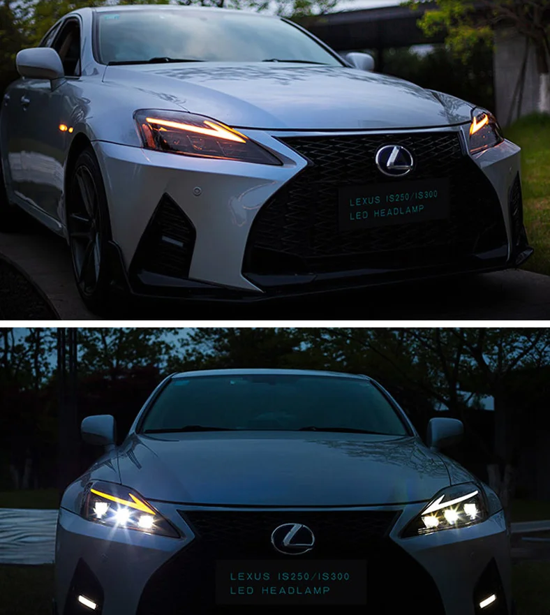 Upgrade Headlight Assembly LED Headlights For 2006-2013 Lexus IS 250 350 ISF Front Light Assembly