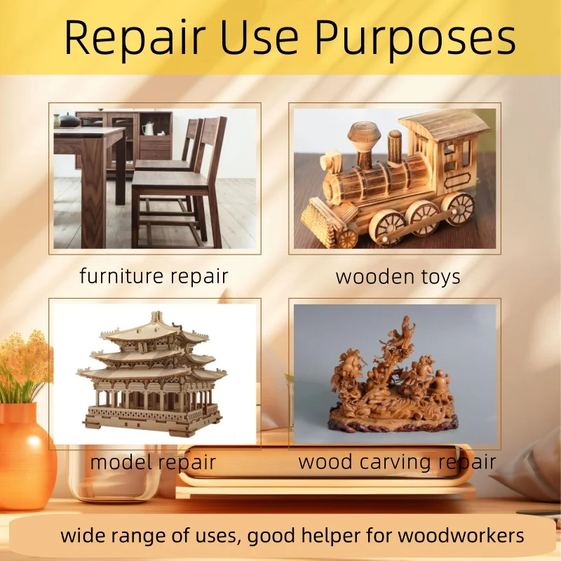 Zhanlida White woodworking glue 60ml for furniture desktop wallpaper Strong Adhesive Wood Tools Toys Waterproof