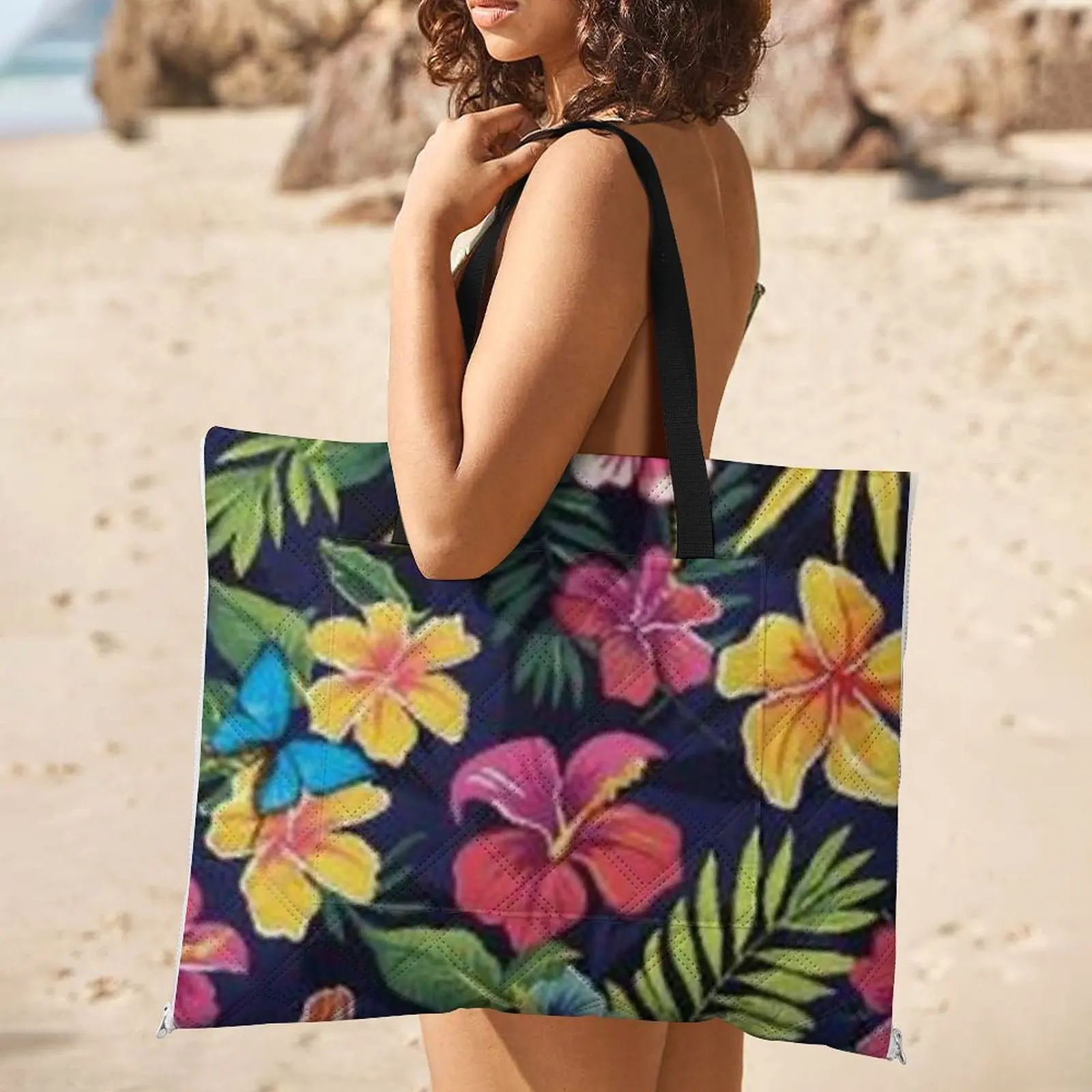 Wholesale Custom Handbags Shoulder Bag Big Size For Ladies Foldable Picnic Mat Cheap Bags For Ladies Shoulder Bag