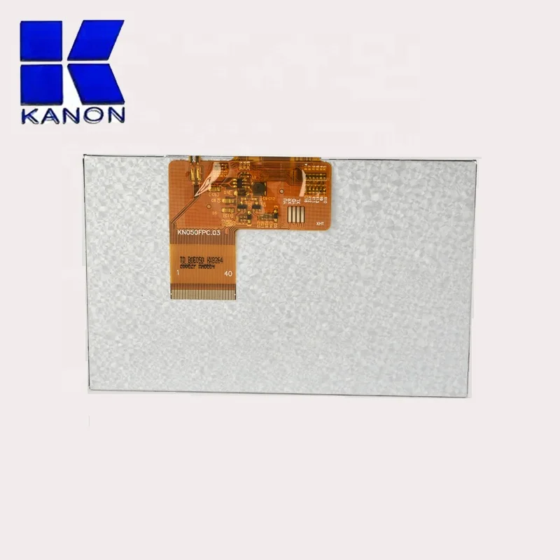 HMI 800x480 5' lcd touch screen 40 pin  spi interface with flash 5 inch tft lcd module display