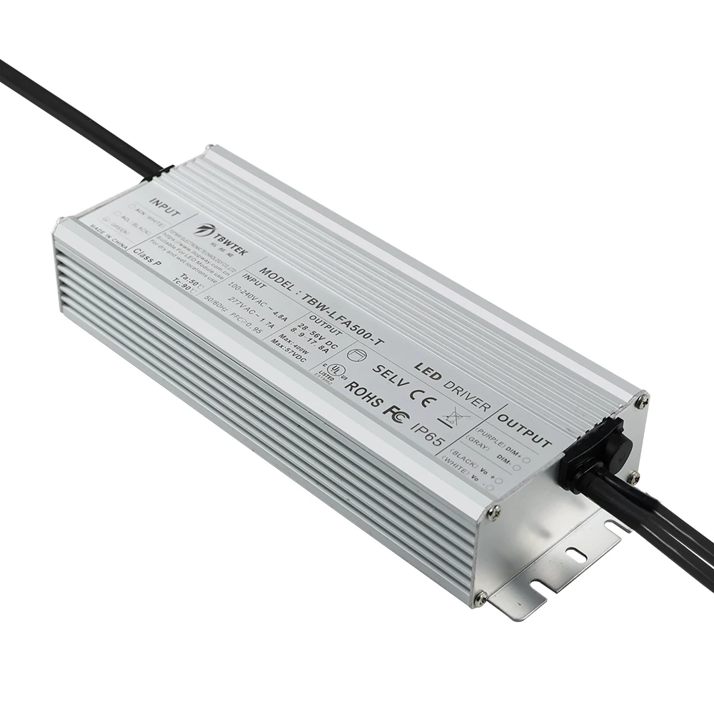 Tbwtek IP67 Светодиодный драйвер открытый водонепроницаемый 28V-56V 500W постоянный ток переменного тока в светодиодный импульсный источник питания