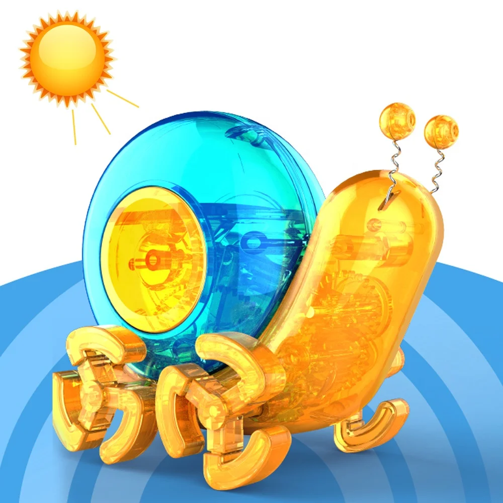 Wholesale Toys 2021 Sale Educational Toys Assembly animals DIY Kits walking Solar energy snail