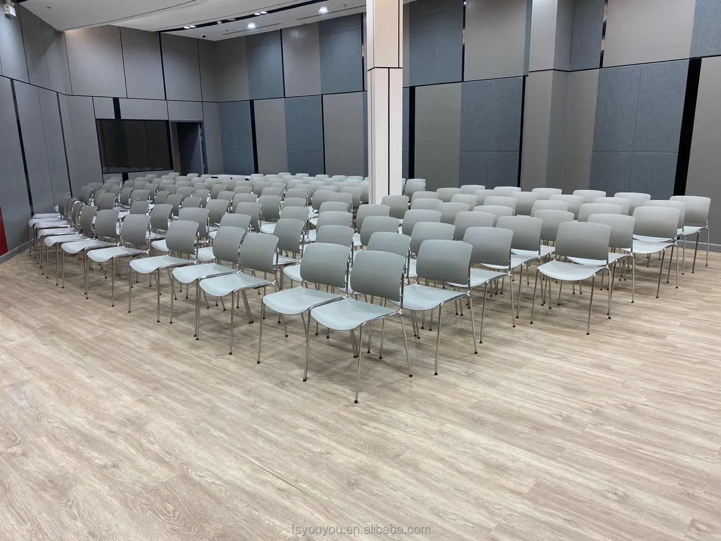 wholesale cheap adults Newest Stackable white black grey blue office Conference Waiting plastic chair