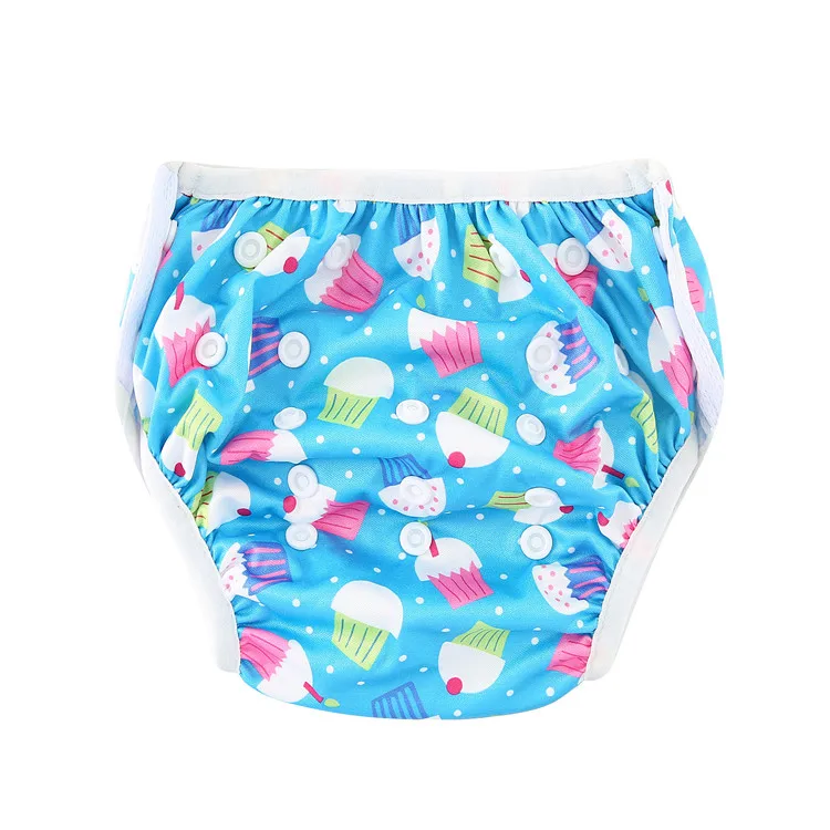 6pcs/set Babyland Reusable Swim Diaper One Size Lightweight Swimming Adjustable Swim Diaper Reusable