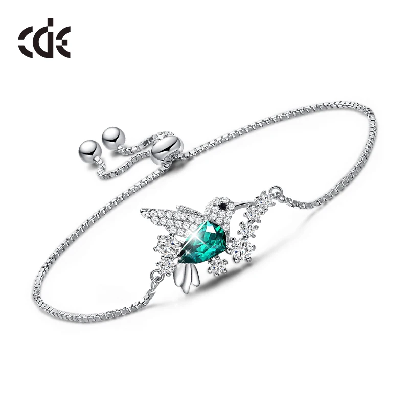 Wholesale Oem & Odm 925 Silver Animal Bird Crystals Bracelet For Women