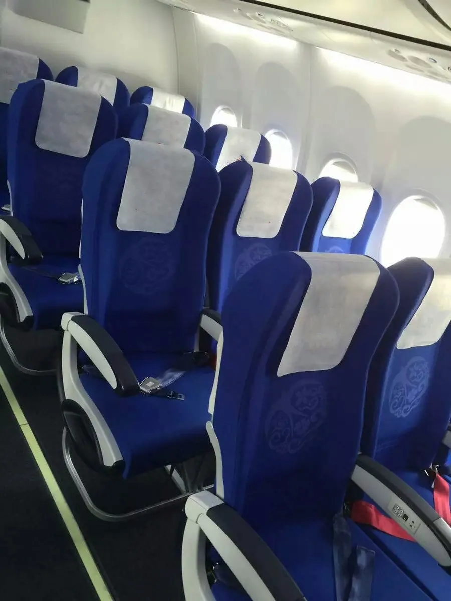 Best Price PP Disposable Printed Non Woven Fabric Seat Cover Airline Headrest Cover