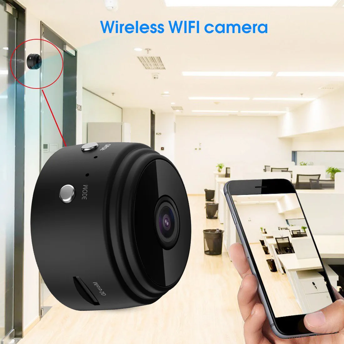 A9  HD 1080P Wireless WiFi IP Network Monitor Security Small Camcorders Sensor Home Security P2P DV Video Recorder Mini Camera