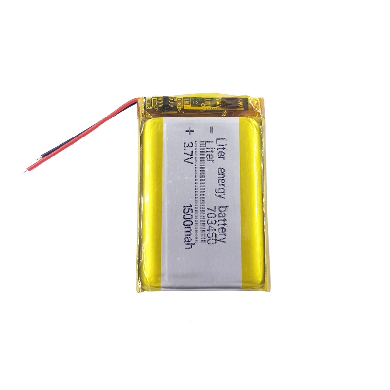 rechargeable li-polymer lipo lithium battery 3.7v 1500mah 703450 lithium battery for golf trolley