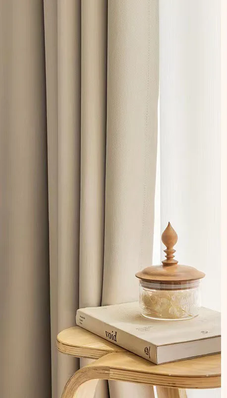 Light luxury modern velvet sunshade cloth balcony curtains for living room