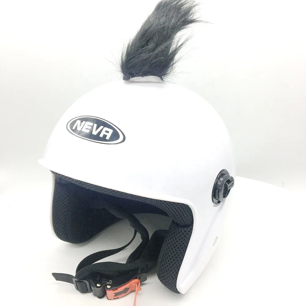 New Motorcycle Bicycle Sport Leopard Helmet horns cover with Sticky Hook & Loop Fastener Adhesive