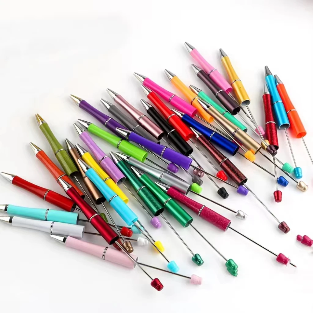 0 New Style Hot Sell Beads Water Transfer Printing Pen Beads Diy Plastic Printed Bead Pens For Diy Handmade Products