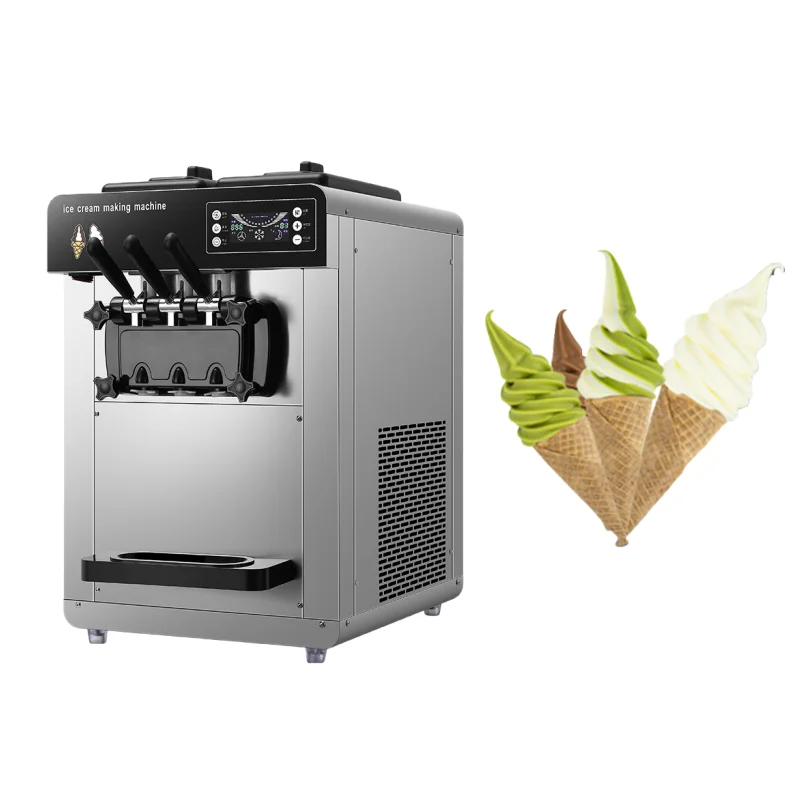 Аппарат для мороженого с 2 + 1 вкусами, 18-28 л/ч
