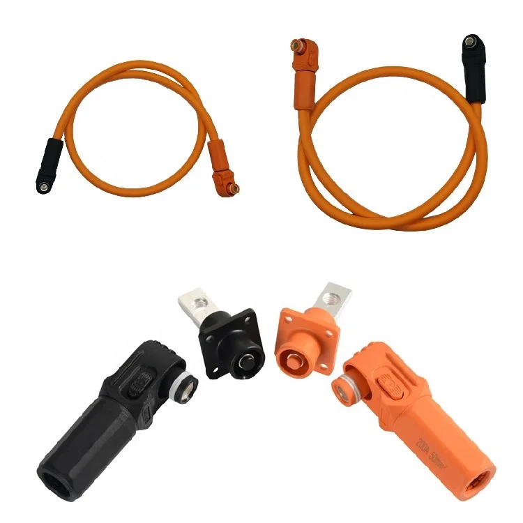 New 200A High Current Bolt Type Fast Slide Hv Single Core Energy Storage Cabinet Battery Dc Power Cable Connector