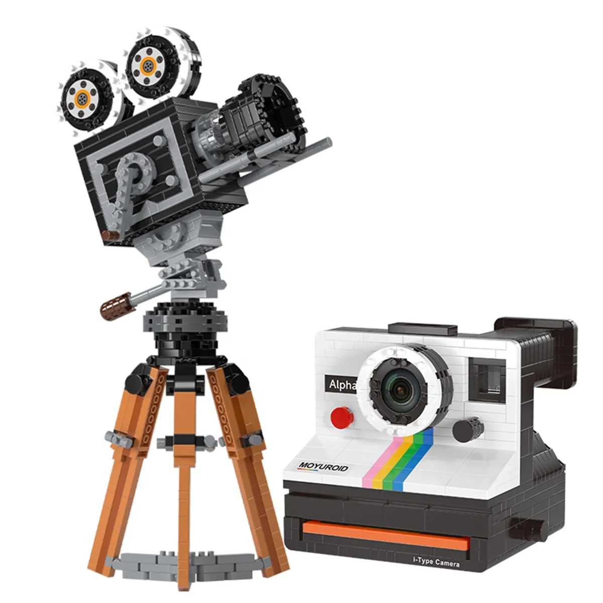 New Arrive Classic Retro Camera Series Micro Building Block Sets DIY Assembly Gift for Home Decoration Camera Lover