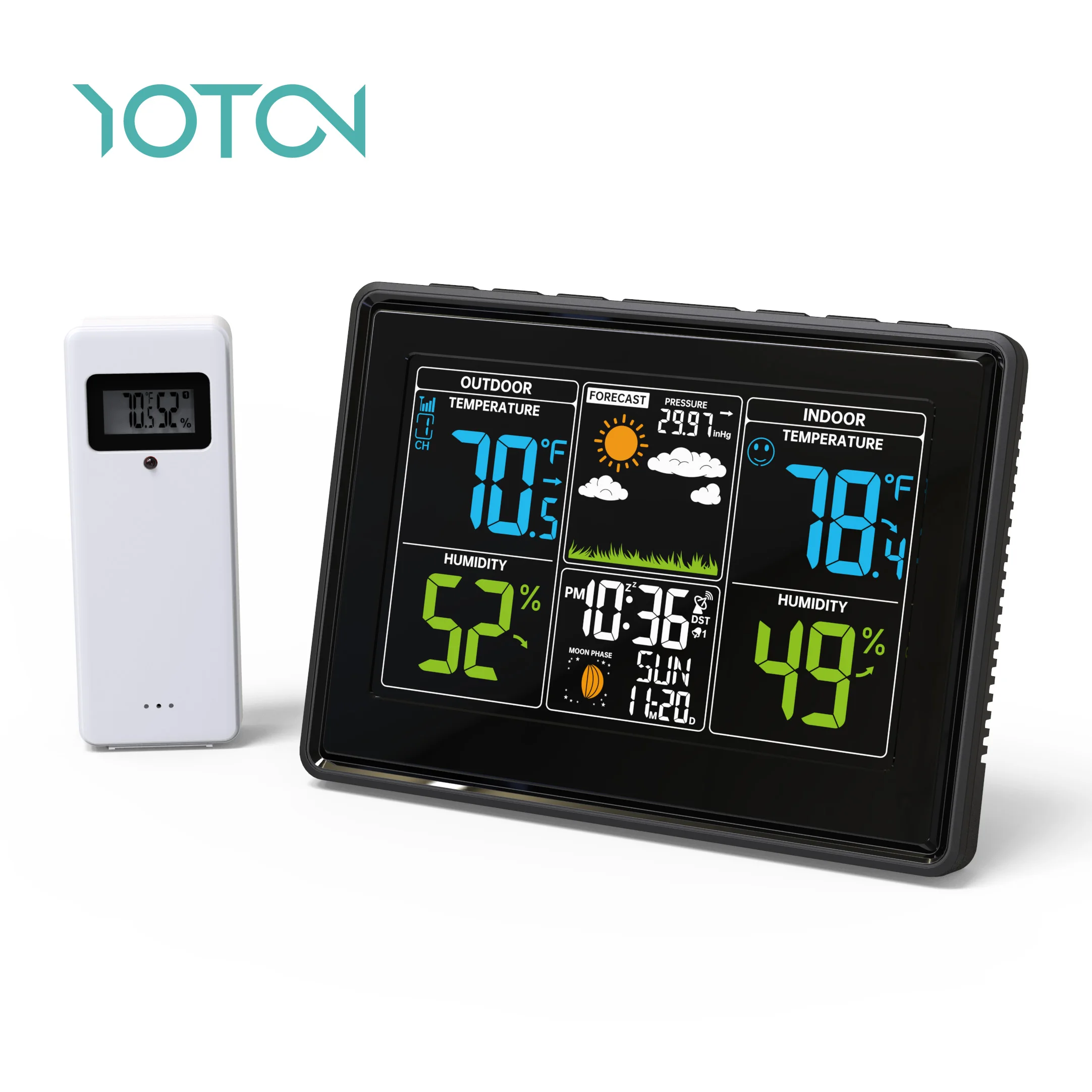 Профессиональный Фабричный калькулятор аналоговые цифровые часы для календарей, станция прогноза погоды с цветным дисплеем