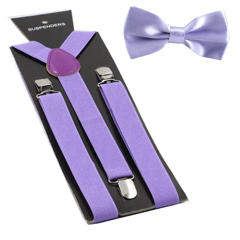 Комплект ремней и аксессуаров для взрослых, Эластичные подтяжки с бантом, для мужчин и женщин