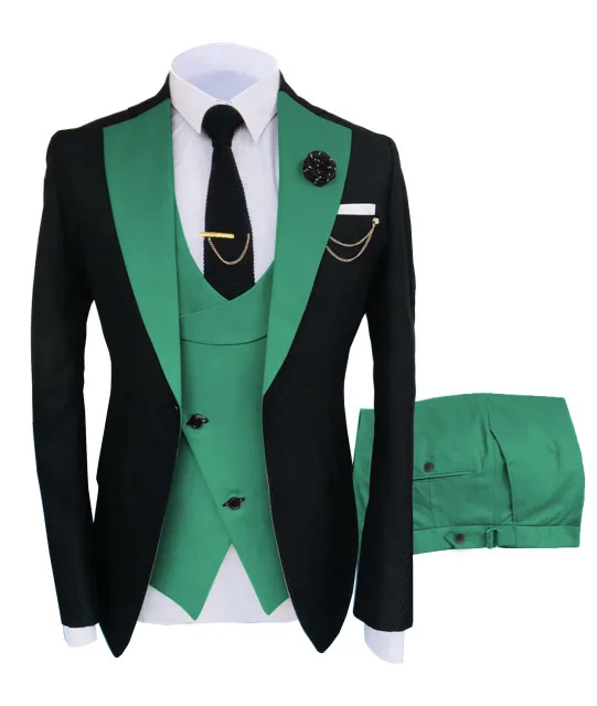 oem odm custom fashion new design high quality 3 piece coat pant wedding suits plus size suits slim fit set for men