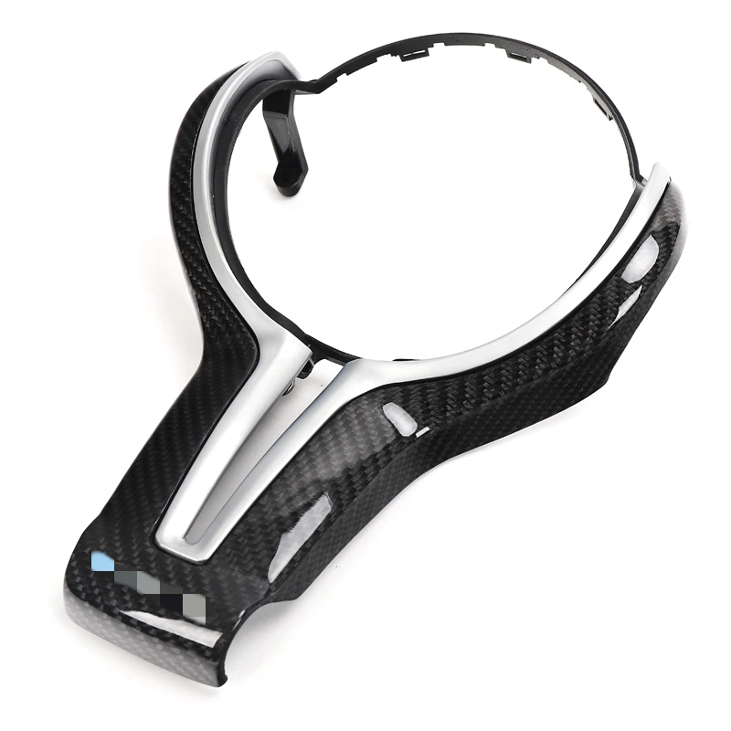 For BMW M2 F87 M3 F80 M4 F82 M8 F10 M6 F12 Carbon Fiber Interiors Steering Wheel Inner Trim Cover F87 F80 F82 F10 Car interior