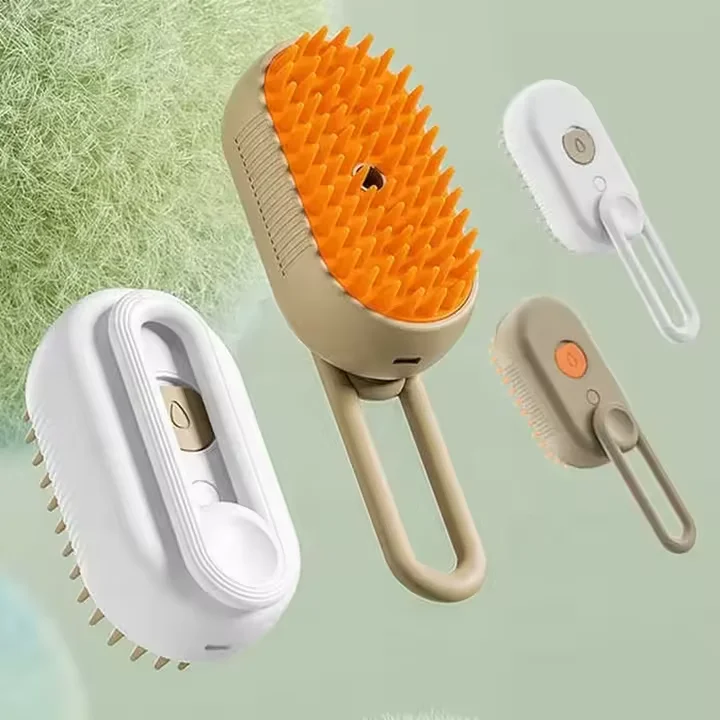 Многофункциональный USB-Расческа для ухода за собаками Паровая щетка кошек с функцией массажа и распыления в одно