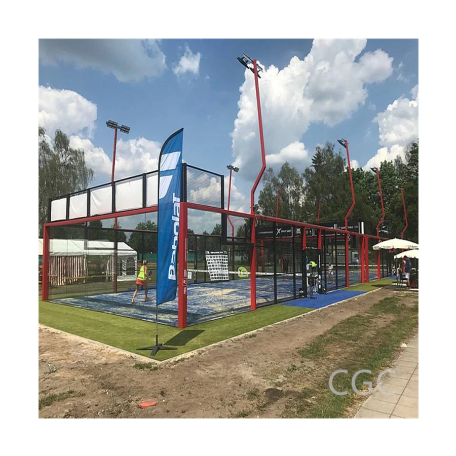 New design padel tennis court outdoor indoor panoramic tennis game
