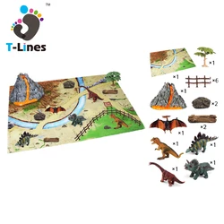 Popular Items Educational Realistic Small Dino Plastic Model Dinosaur Play-set Toys Figure Board Game For Kids