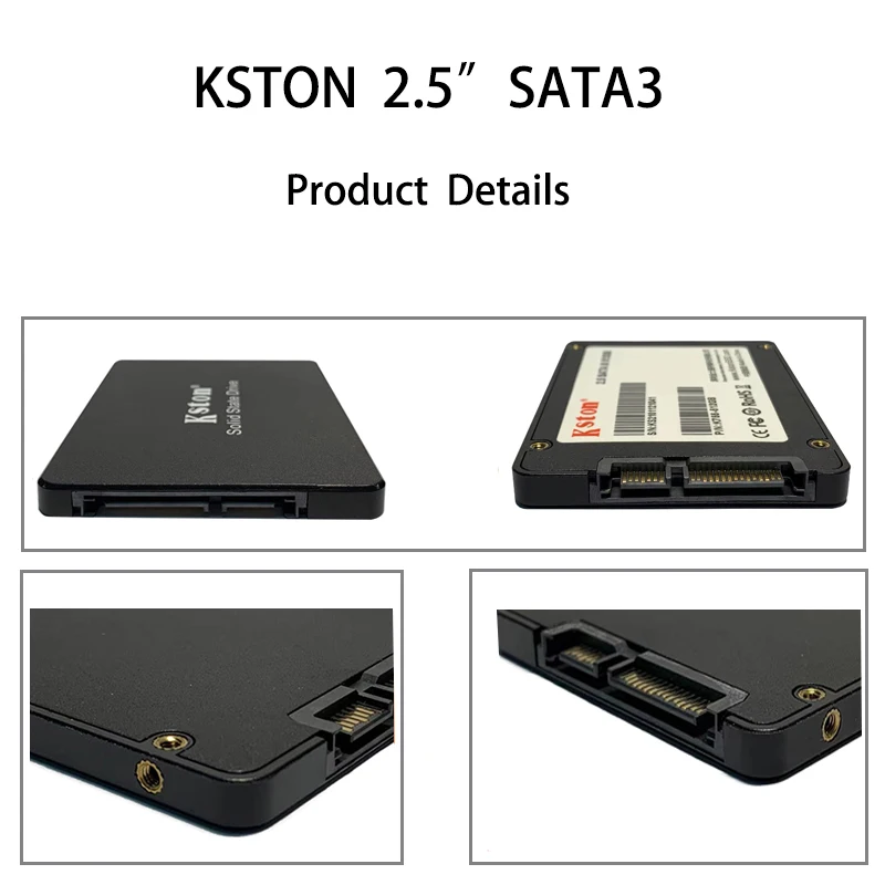 Kston K755 sam SATA III 512 ГБ 256 Внутренний твердотельный накопитель для обновления ПК или ноутбука 2 5 дюймов жесткий диск SSD