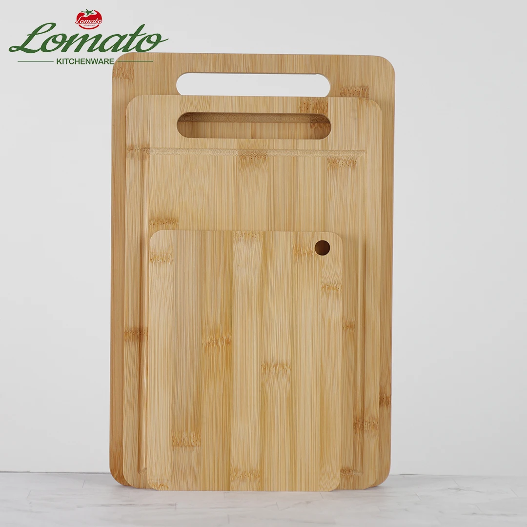 whole cheap blank rectangle laser engraved large mini kitchen wooden 3pcs bamboo cutting board set in bulk