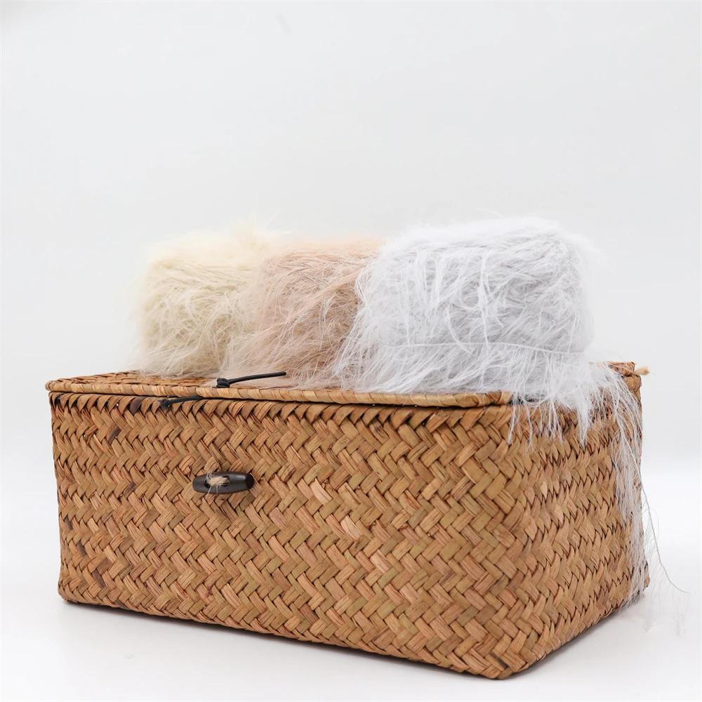 Brightly Colored 8cm 100% Nylon Feather Fancy Yarn for Knitting Sweater