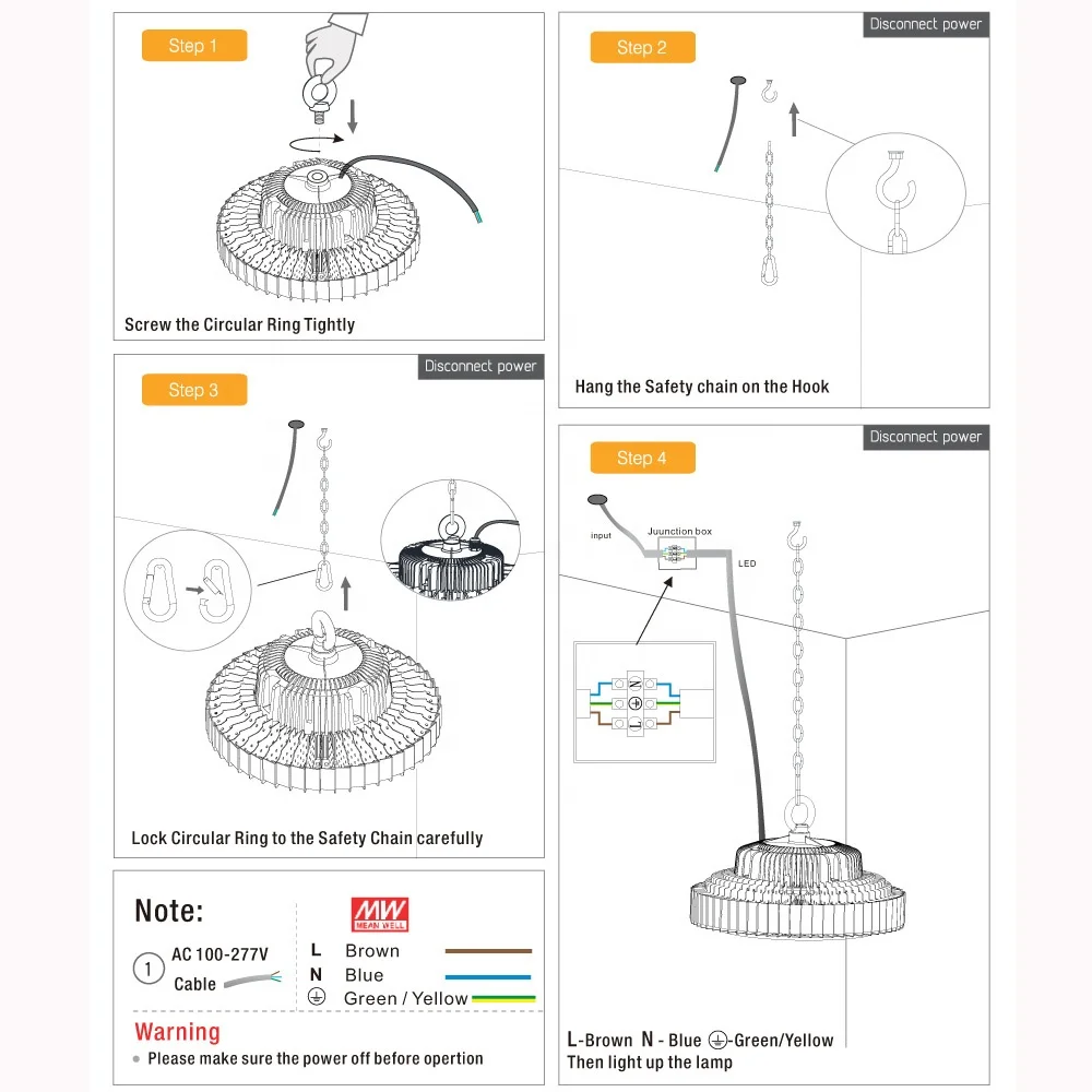 200W Dome 27000 люмен светодиодный светильник для высоких промышленных помещений