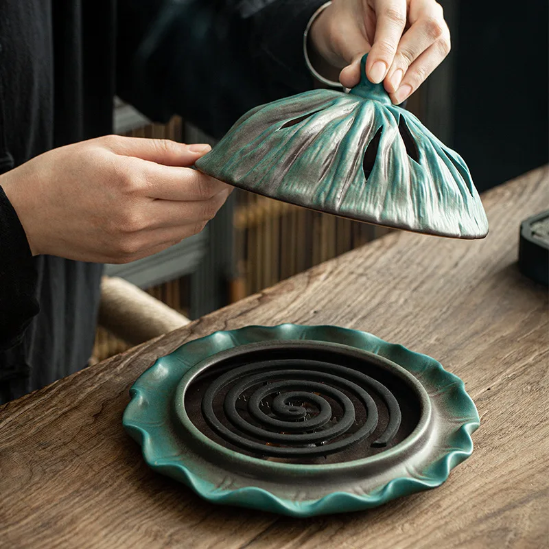 ceramic mosquito incense burner mosquito repellent indoor ceramic incense censer home decoration incense burner