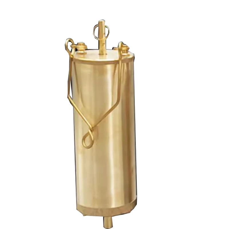 1000/500/300ml Copper Sampling Barrel Bottom Sampler Stainless Steel Sampler Petrochemical Oil Oil Sample Sampling Barrel