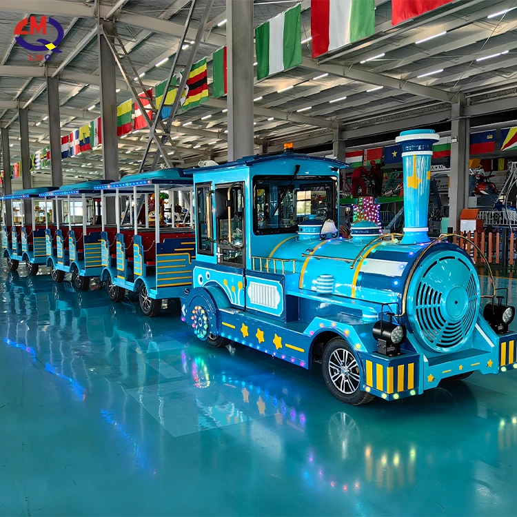 Children Electric Tourist Trackless Amusement Park Train For Sale