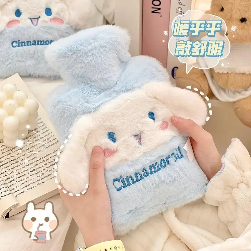 Top Selling Sanrioed Angel Stitches Plush Hot Water Bag Kuromy Cinna Warm Water-filled Cartoon Stitches Warm Hot Water Bag Gift