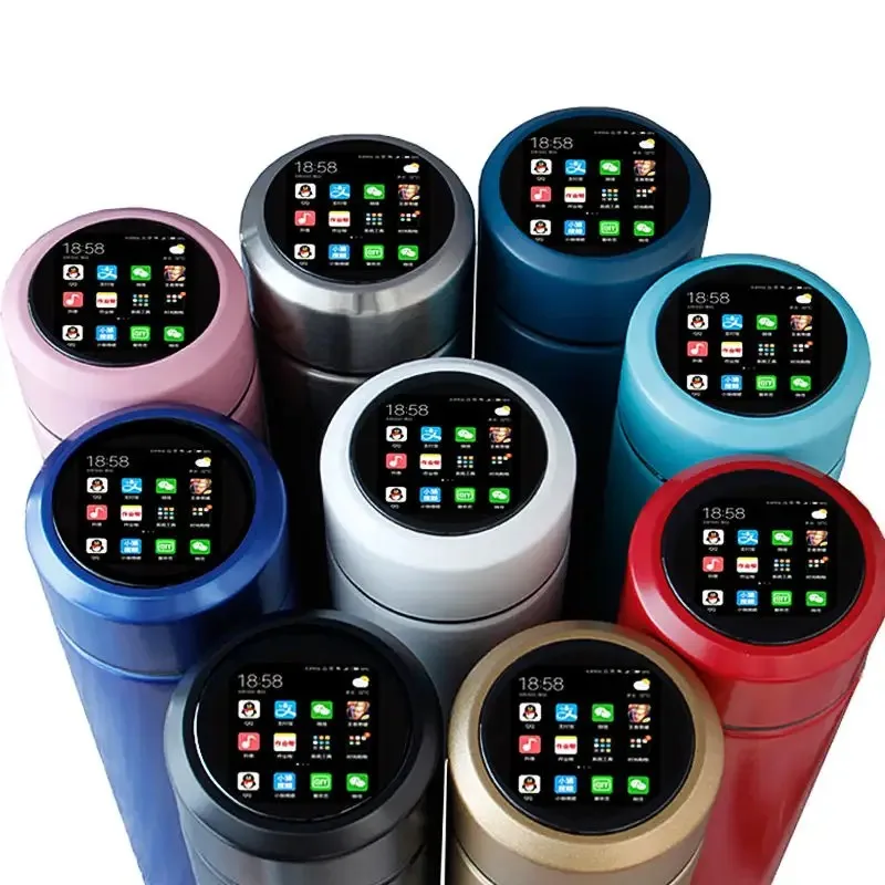304 Stainless Steel Intelligent Temperature Display Insulation Cup Double-layer Vacuum Flasks Thermoses Customization Water Cup