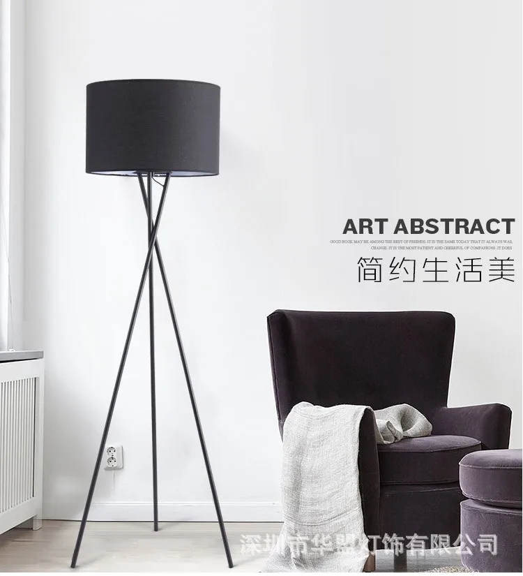 Contemporary stand lamp hotel home living room bedroom corner floor lamps for living room decor