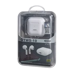 Remax TWS-10i плюс цифровой дисплей наушники Bluetooth беспроводные наушники-вкладыши Tws с мобильные телефоны I12 для