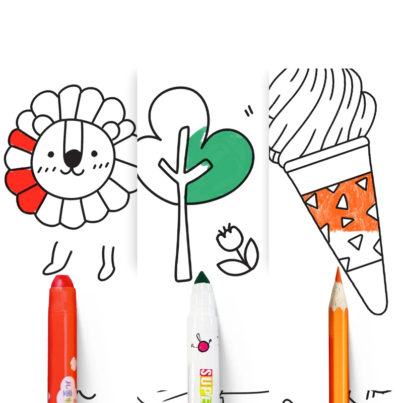 popular painting gift stationery blank scroll coloring doodling papers arts crafts diy nonredundant patten drawing papers