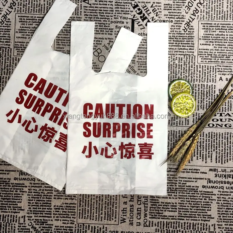 High Quality Polyester Vest Shopping Bag Vest Plastic Carrier Bags Plate Carrier Vest Bag