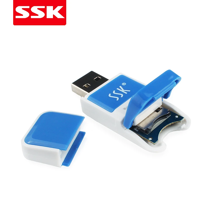  SSK миниатюрный кардридер usb 2 0 высокоскоростной micro SD card с одной диафрагмой