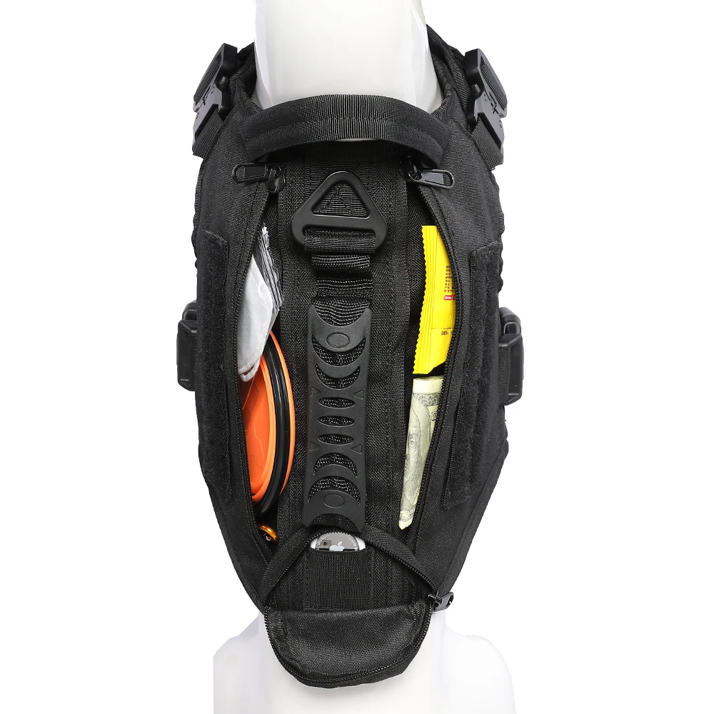 Removable Tags Adjustable No-Pull Service Dog Tactical Harness Suitable for Female Dogs