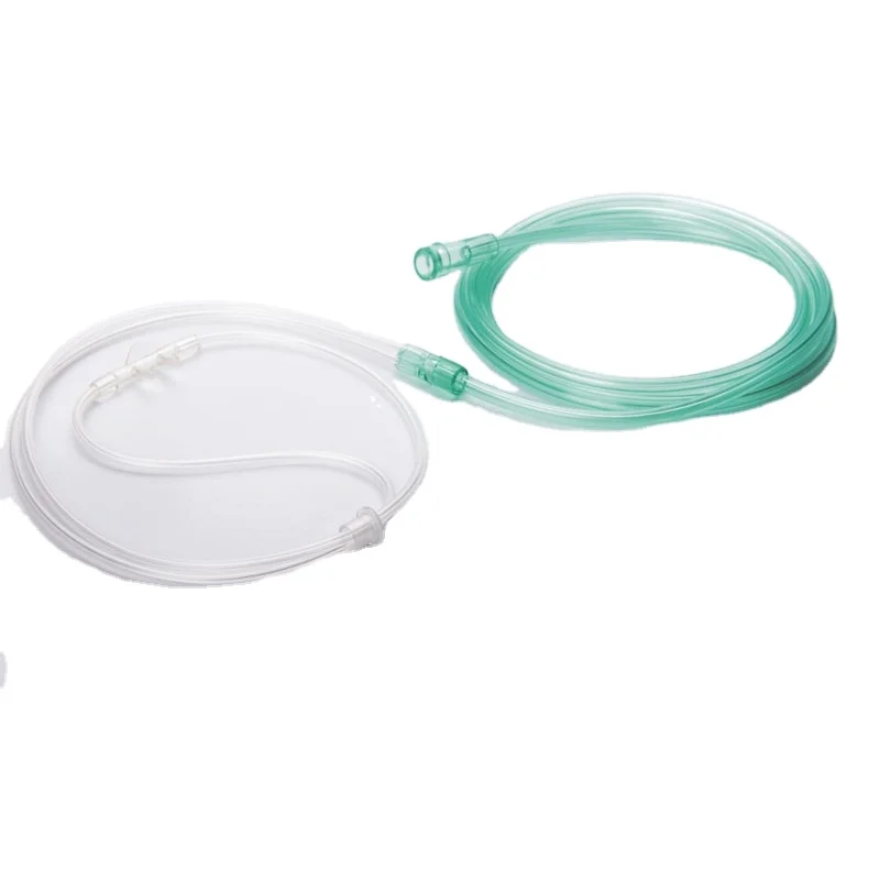 Manufacture colored infant and adult PVC nasal oxygen cannula tube sizes