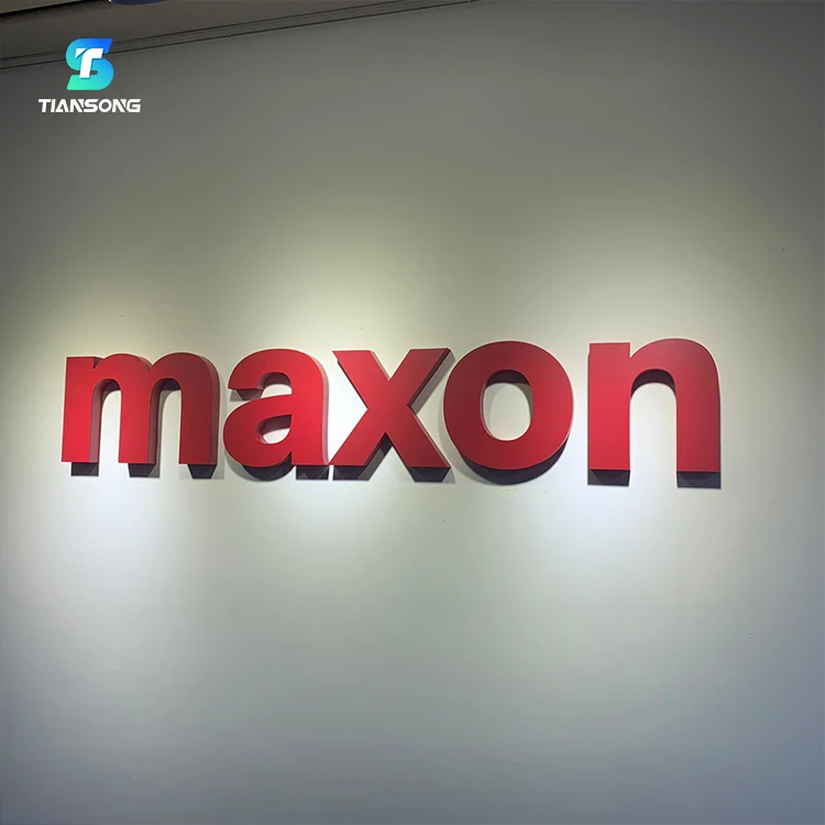 High quality 3D Illuminated Logo Commercial Embossed Letter For Building Front Led Backlit Letter Sign