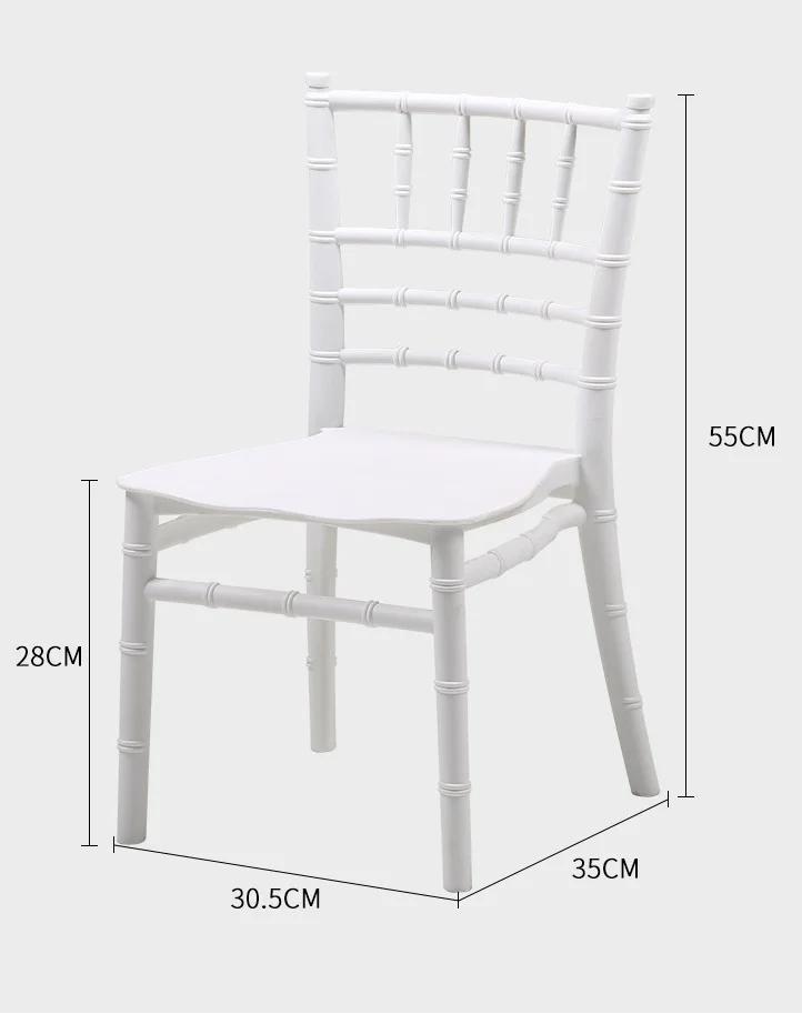 Hot Sale Plastic Elegant Tiffany Chiavari Children Dining Party Kids Chair