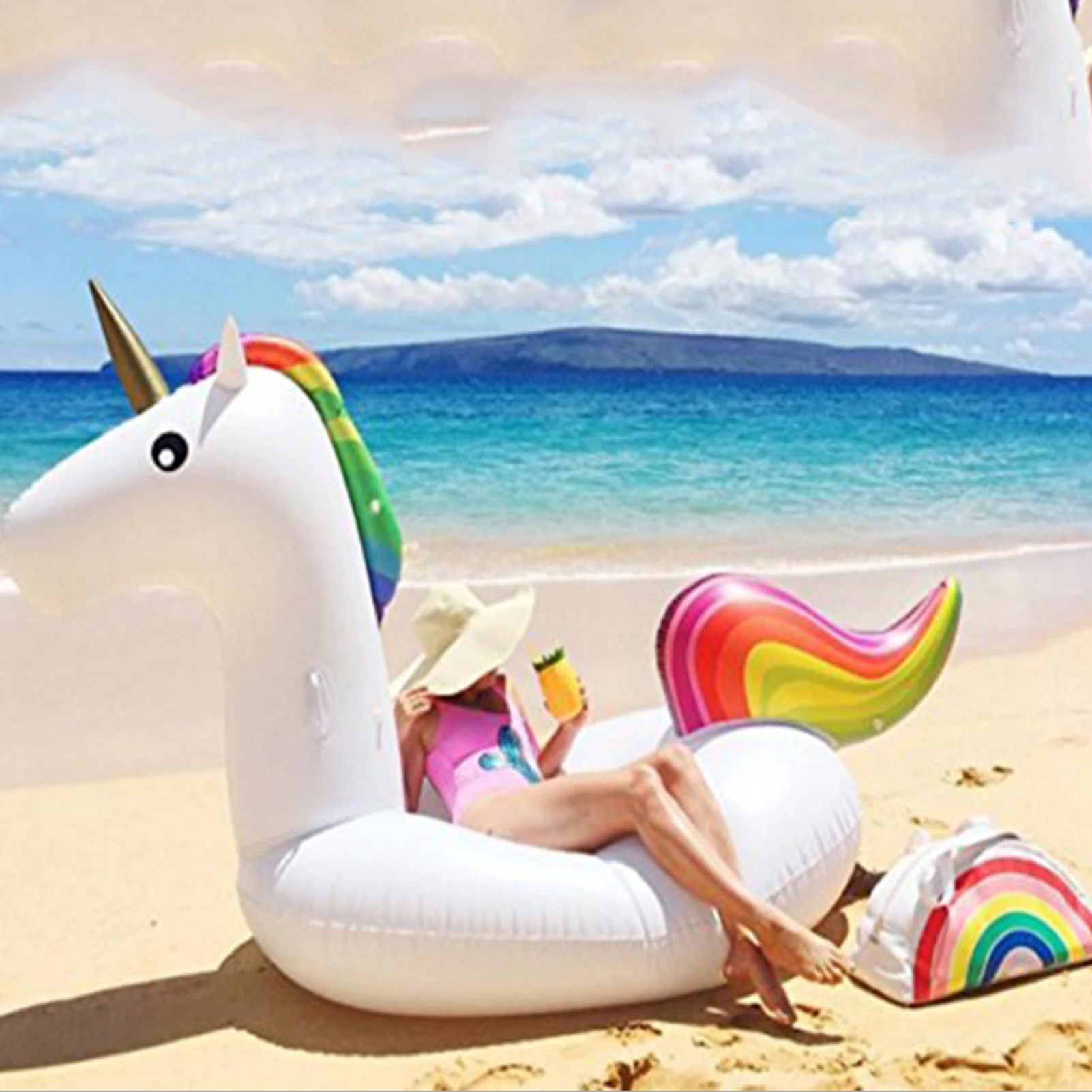 Inflatable Water float Rider Big Unicorn Pool Floats Pool Party Water Toys