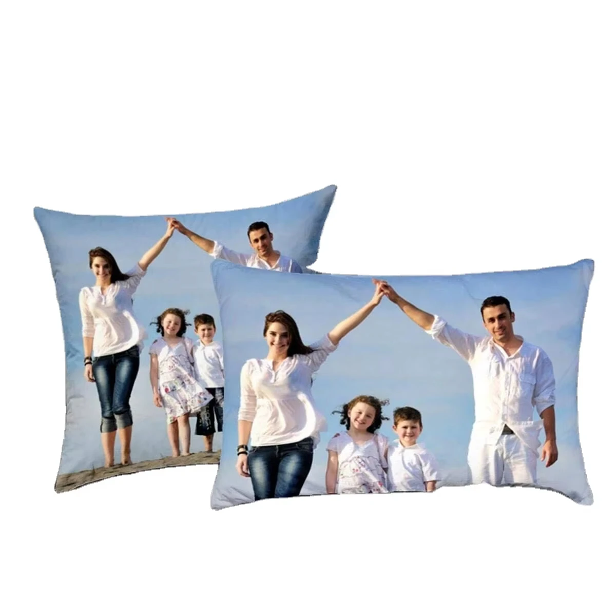 Customizable Soft Pillow Cases Home Living Room Bedroom Decoration DIY Customized Photos Pets Animals Portraits No Core Included