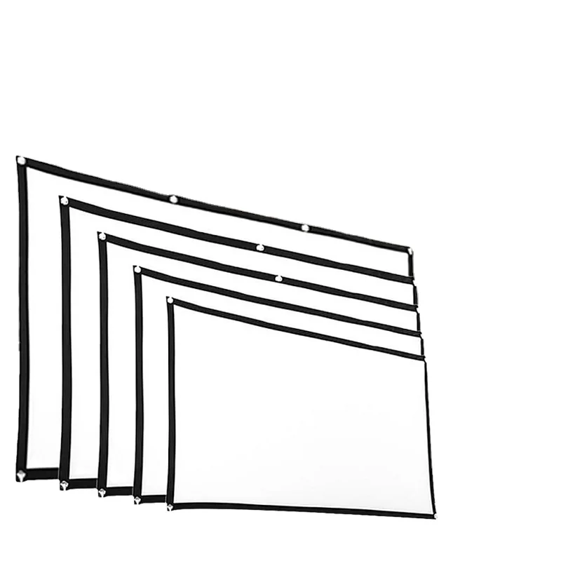 100 inch 16:9 Projector Screen Fabric screen Projection Portable reflective cloth for projector laser machines