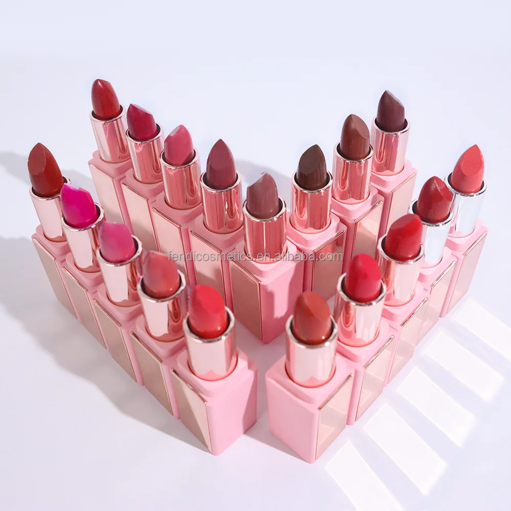 Private Label High Quality Red Pink Nude Matte Lip Beauty Custom Logo Matte Creamy Lipstick