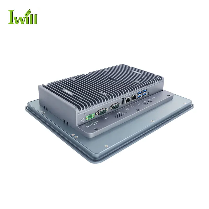 Cheap 12.1 inch Fanless Resistance Touch Panel PC In-tel Core i7 8565U industrial pc with linux system