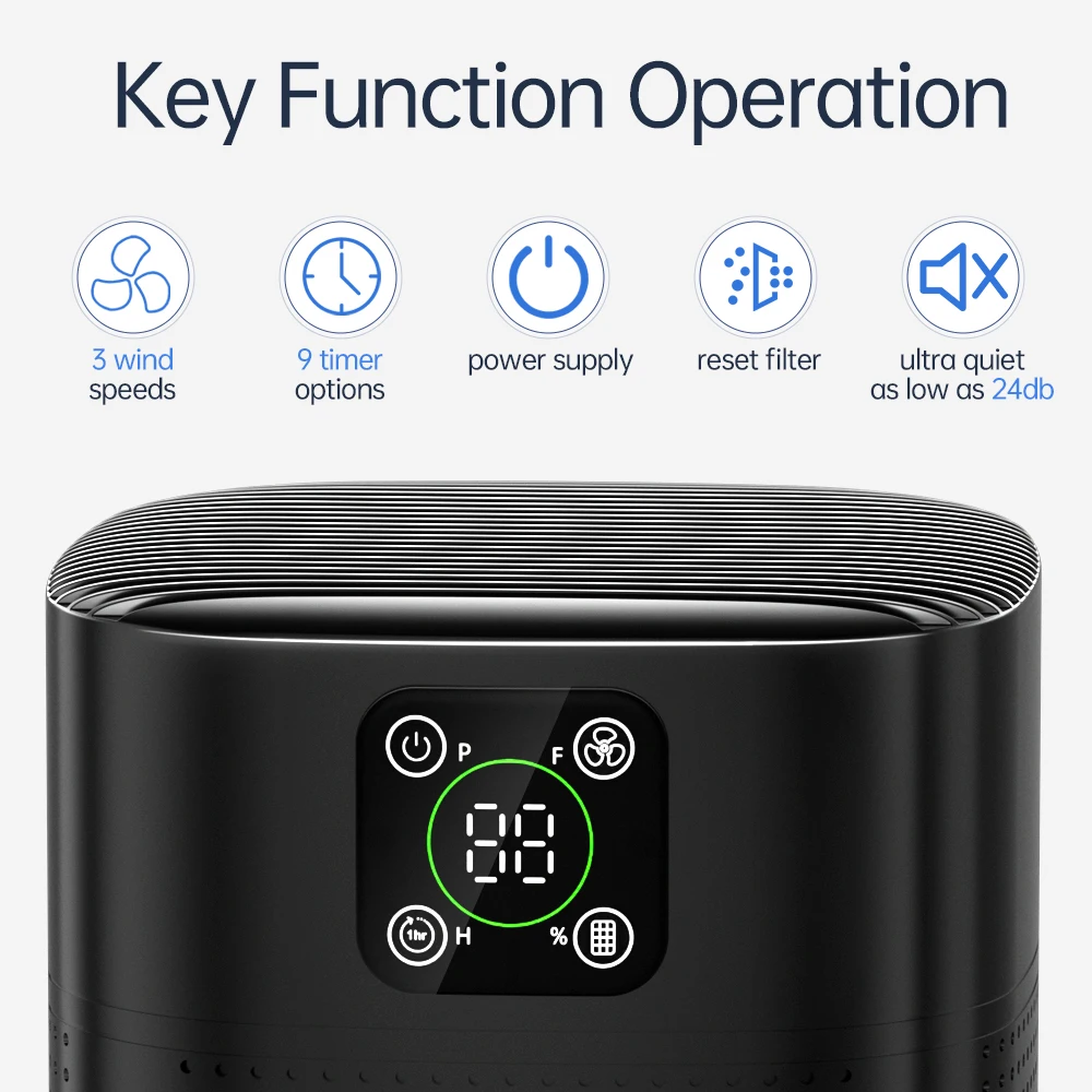 Top Seller Room Home School Hotel Use Small  Household standing  Air Purifiers for Formaldehyde and Odors