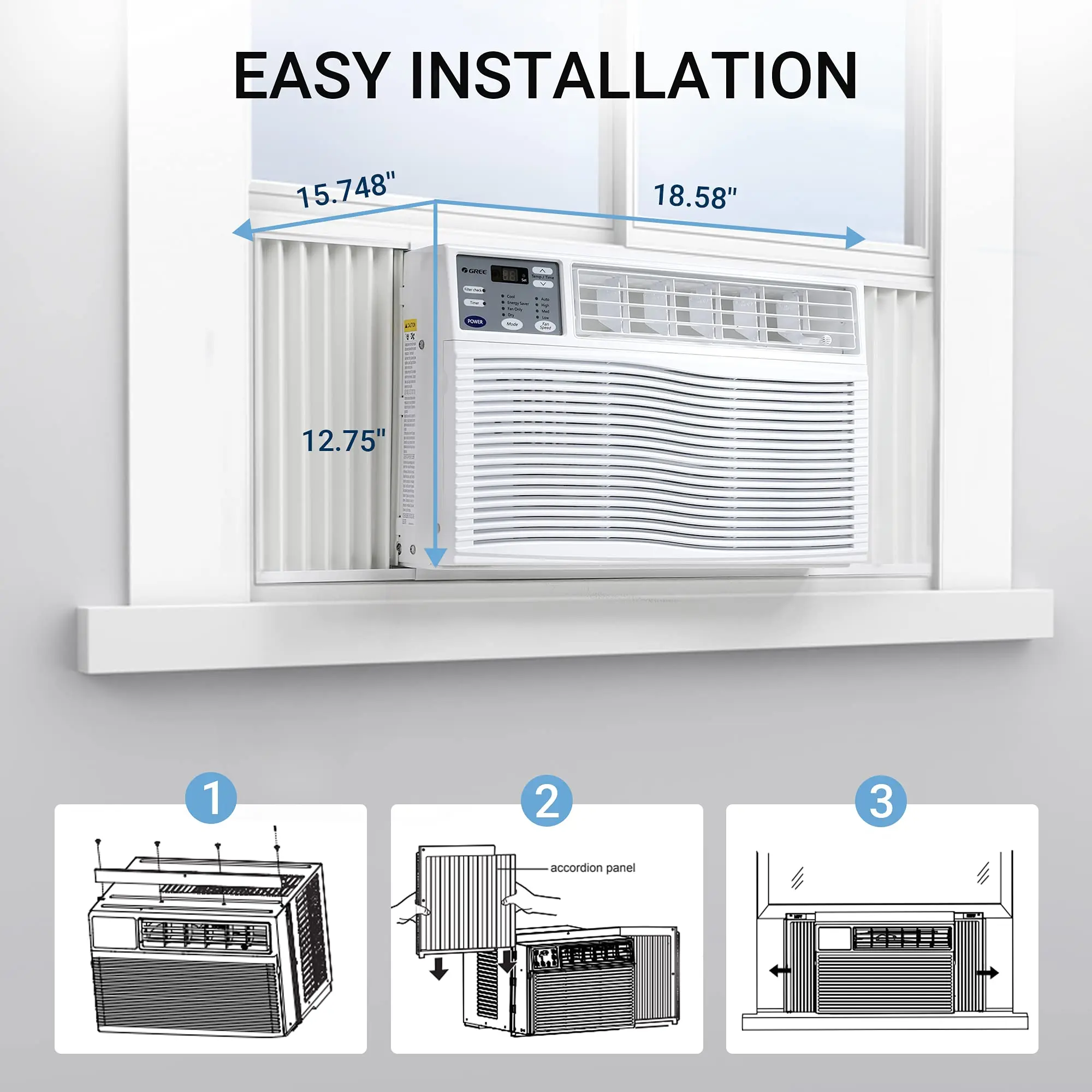 Wholesale Price Mini High Efficiency 8000 10000 12000 BTU Cooler Fan Window Air Conditioner for Room